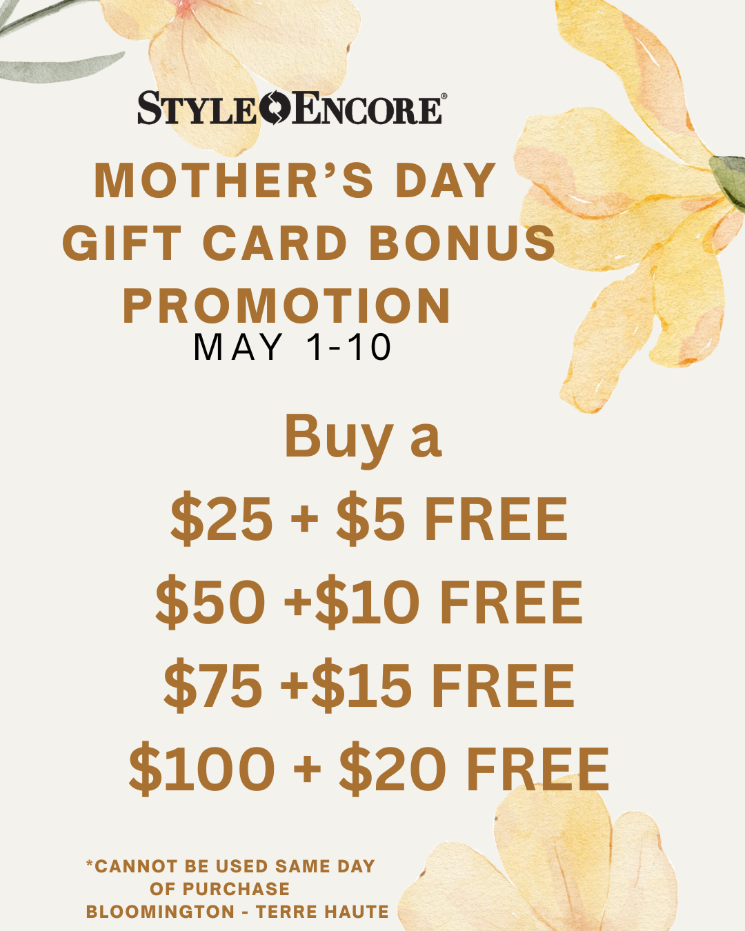 Mother's Day Promo